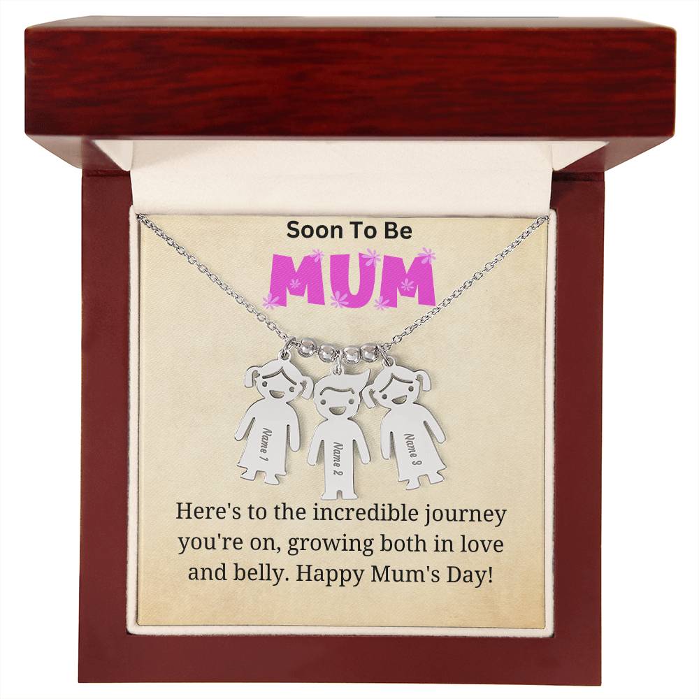 KId Charm Necklace - Incredible Journey for Mum to Be