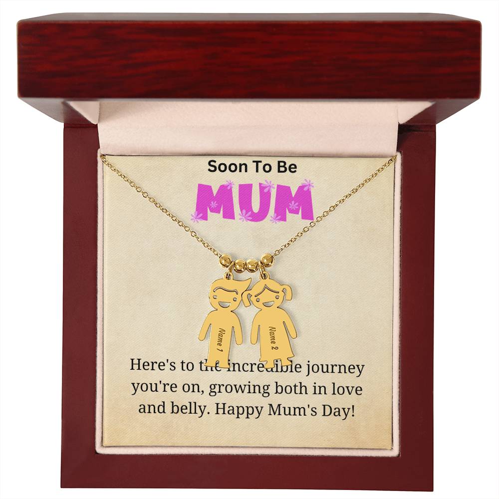 KId Charm Necklace - Incredible Journey for Mum to Be