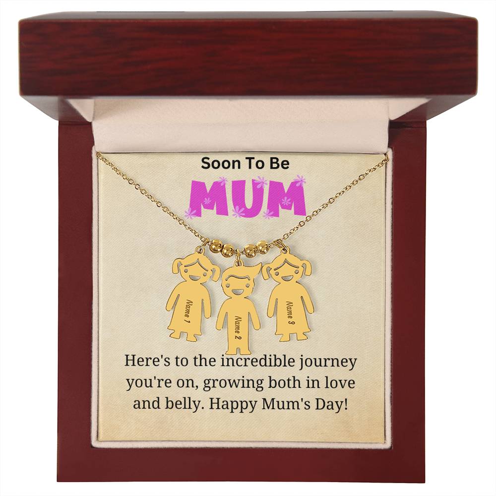 KId Charm Necklace - Incredible Journey for Mum to Be