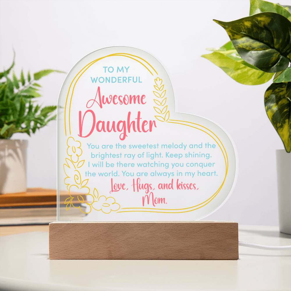 Daughter Acrylic Plaque From Mom