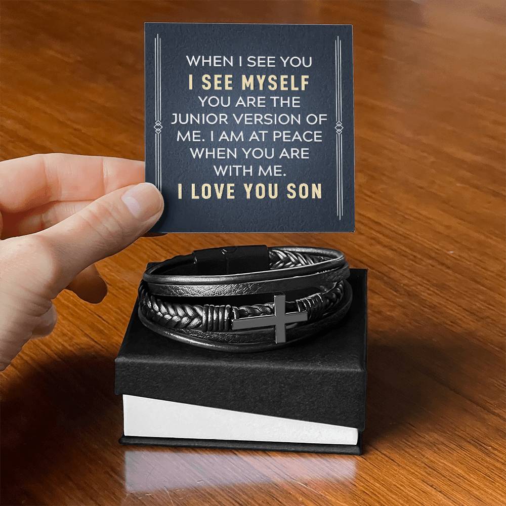 Cross Bracelet - I Love You Son