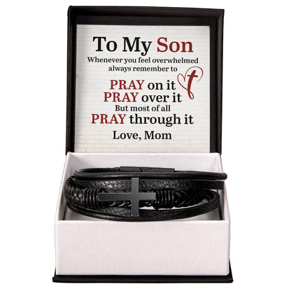 Cross Bracelet - To My Son