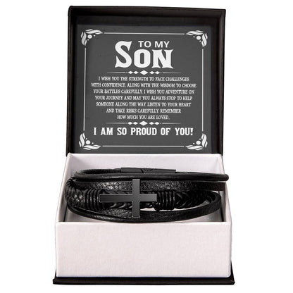 Men's Cross Bracelet - Son