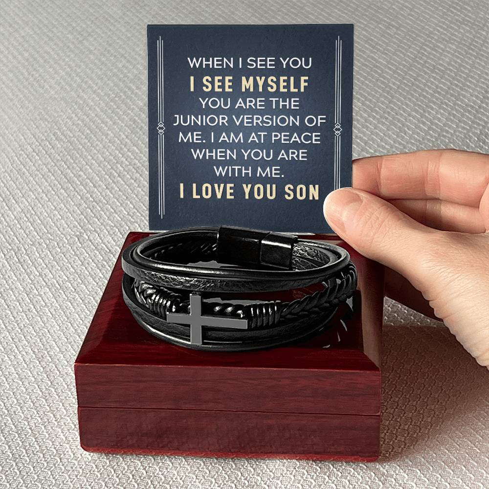 Cross Bracelet - I Love You Son