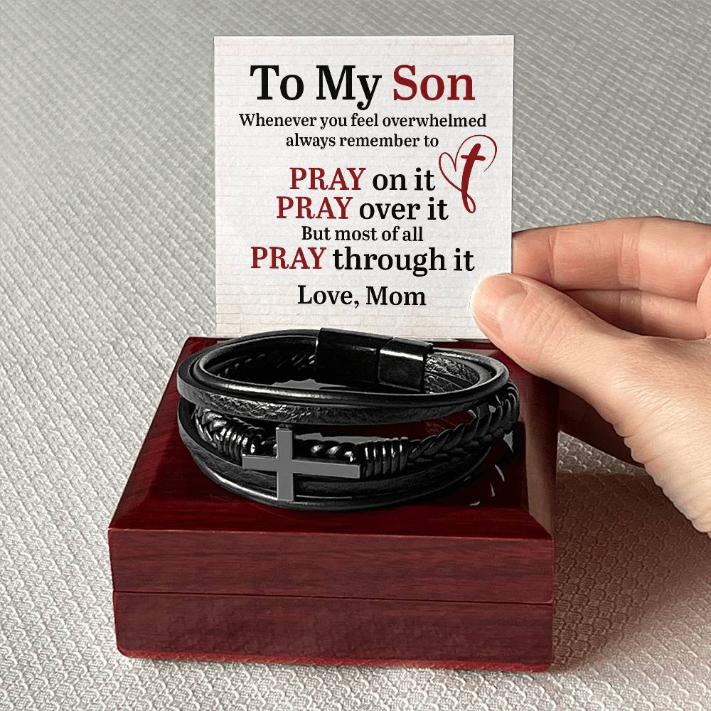 Cross Bracelet - To My Son