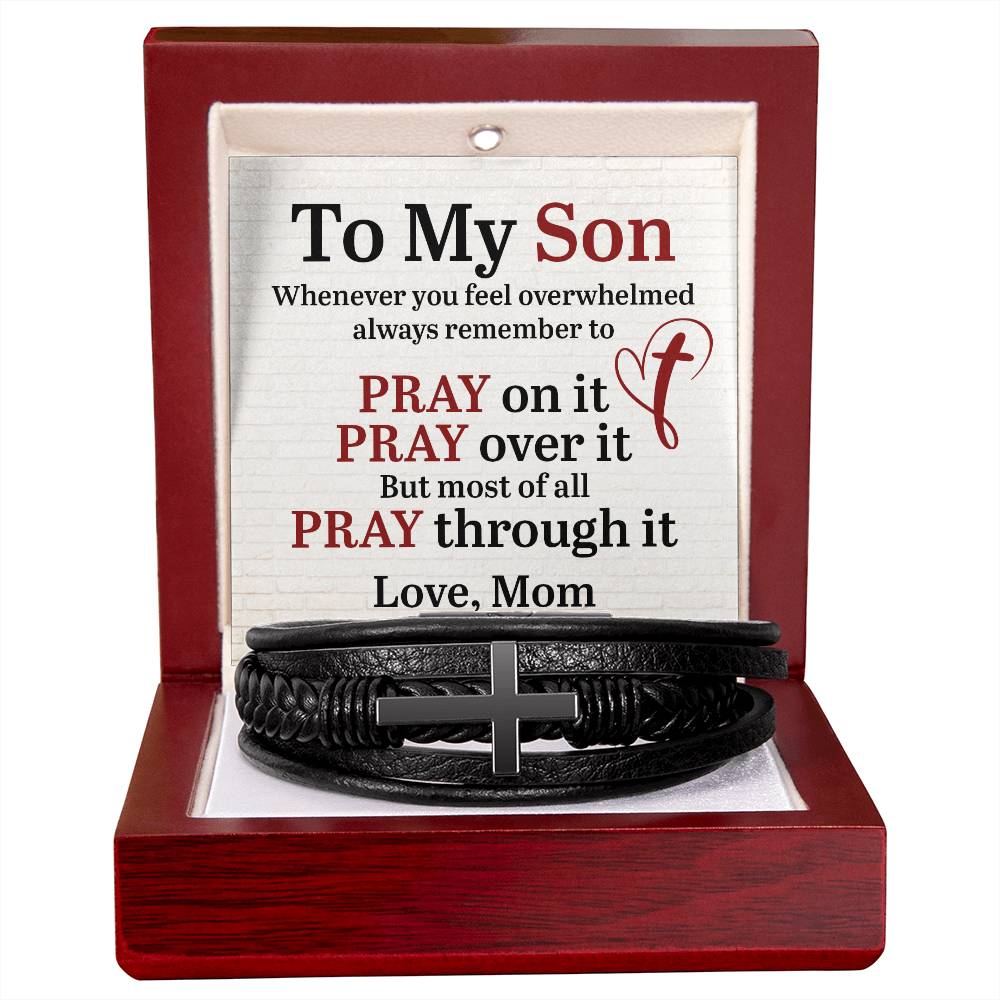 Cross Bracelet - To My Son