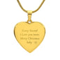 Engraved Heart Necklace - I Love You More