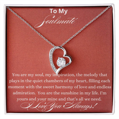 Forever Love Necklace - You Are My Soul Soulmate