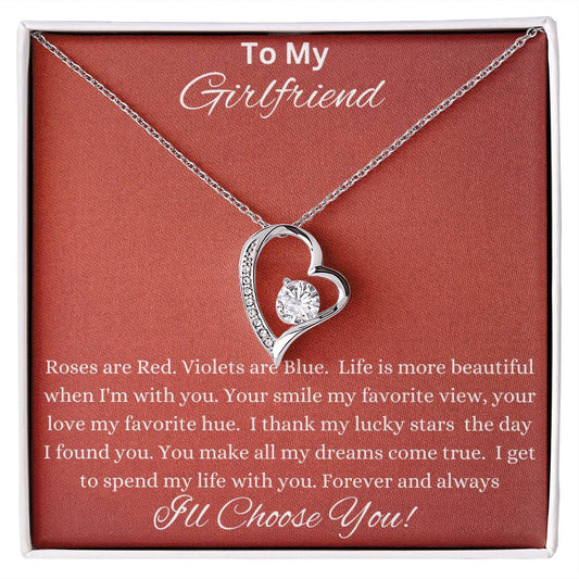 Forever Love Necklace - Roses are Red Girlfriend