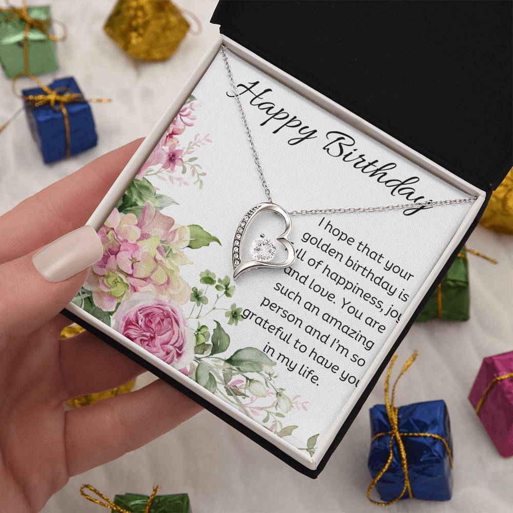 Forever Love Necklace - Golden Birthday