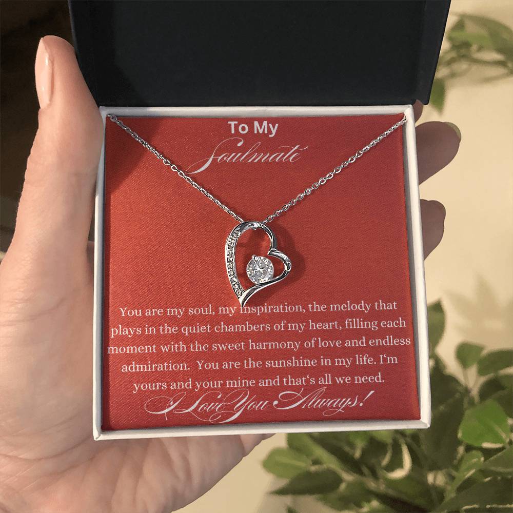 Forever Love Necklace - You Are My Soul Soulmate