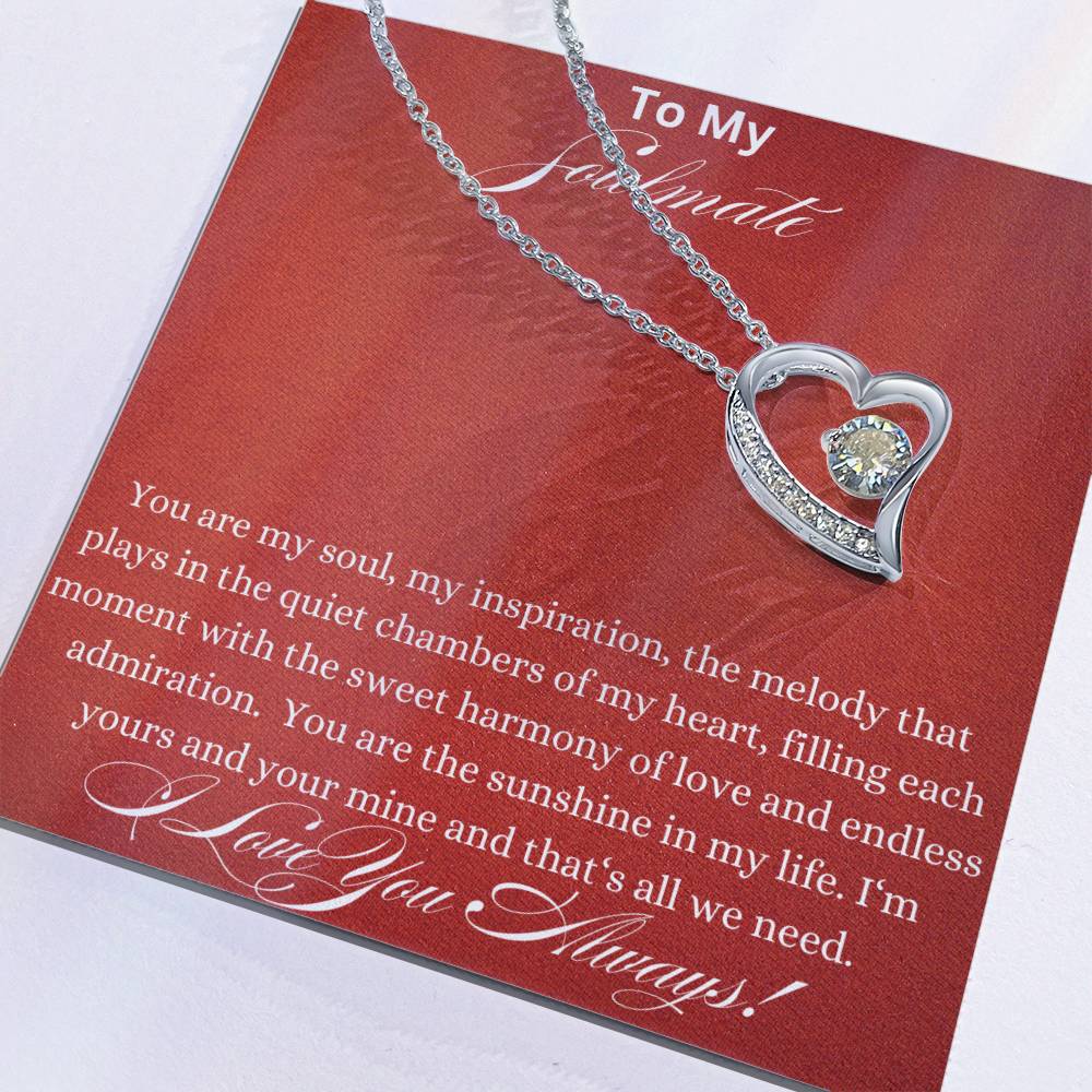 Forever Love Necklace - You Are My Soul Soulmate