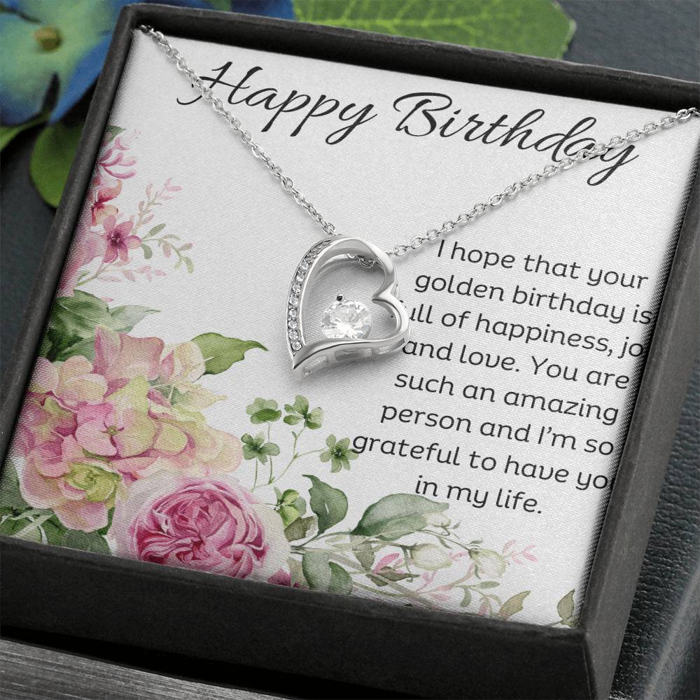 Forever Love Necklace - Golden Birthday