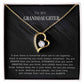 Forever Love Necklace - Braver, Stronger, Smarter Granddaughter
