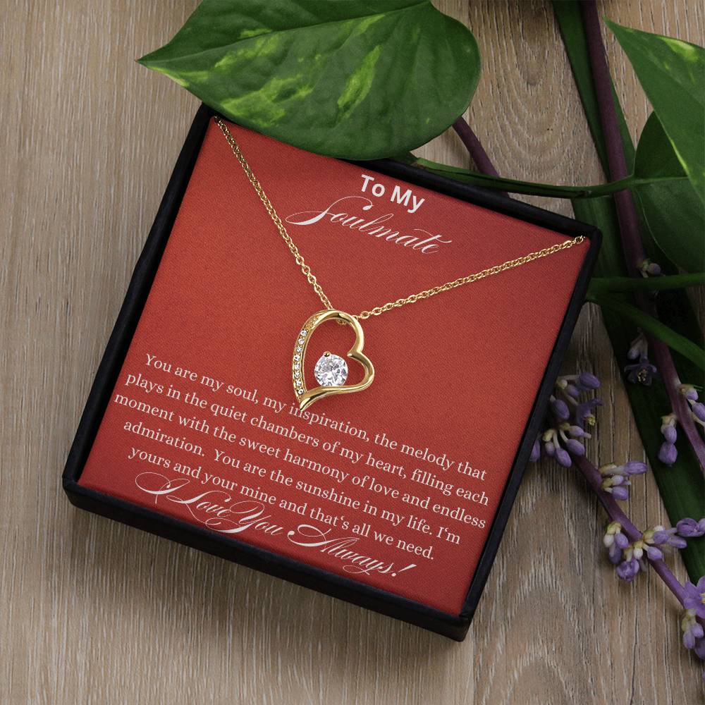 Forever Love Necklace - You Are My Soul Soulmate